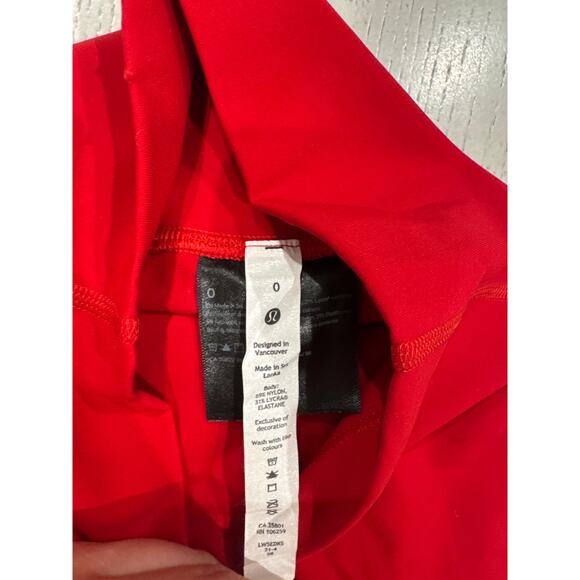Lululemon Firetruck Red Leggings Fit Girl Gym Girl Clean Girl (N) - Picture 5 of 7